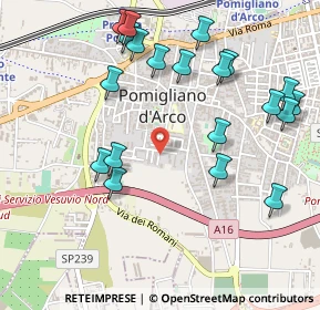 Mappa Via Walter Tobagi, 80038 Pomigliano d'Arco NA, Italia (0.615)