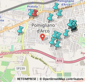 Mappa Via Walter Tobagi, 80038 Pomigliano d'Arco NA, Italia (0.6125)