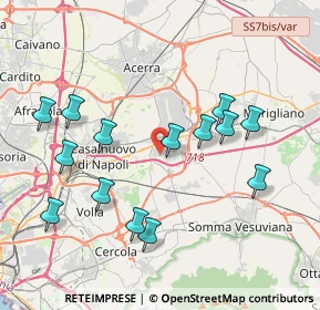 Mappa Via Walter Tobagi, 80038 Pomigliano d'Arco NA, Italia (4.32357)