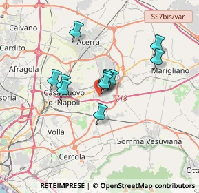 Mappa Via Walter Tobagi, 80038 Pomigliano d'Arco NA, Italia (2.81091)