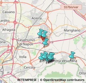 Mappa Via Gorizia, 80038 Pomigliano d'Arco NA, Italia (3.51273)