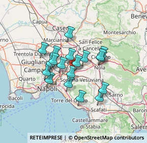 Mappa Via Gorizia, 80038 Pomigliano d'Arco NA, Italia (10.95316)