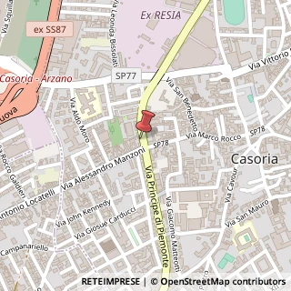 Mappa Via Principe di Piemonte, 101, 80026 Casoria, Napoli (Campania)