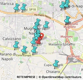 Mappa Via Antonio de Curtis, 80018 Mugnano di Napoli NA, Italia (1.06)