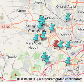 Mappa Via Antonio de Curtis, 80018 Mugnano di Napoli NA, Italia (3.505)