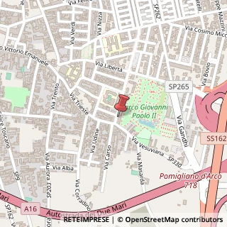 Mappa Via Giacomo Leopardi, 8, 80038 Pomigliano d'Arco, Napoli (Campania)