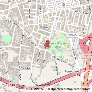 Mappa Via Trieste, 99, 80038 Pomigliano d'Arco, Napoli (Campania)