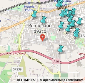 Mappa Via Giuseppe Campanale, 80038 Pomigliano d'Arco NA, Italia (0.7405)