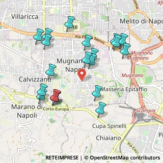 Mappa Via Grazia Deledda, 80018 Mugnano di Napoli NA, Italia (1.1035)
