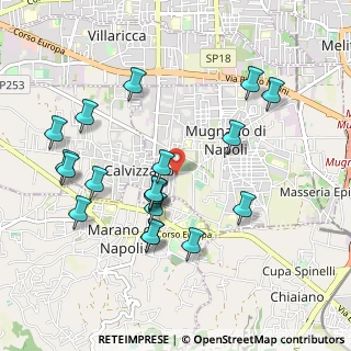 Mappa Via Mugnano - Calvizzano, 80018 Mugnano di Napoli NA, Italia (1.08684)