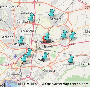Mappa Via Gattorno, 80013 Casalnuovo di Napoli NA, Italia (3.80545)