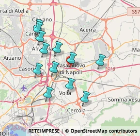 Mappa Via Gattorno, 80013 Casalnuovo di Napoli NA, Italia (3.73083)