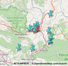 Mappa SS 7 bis, 83100 Avellino AV, Italia (5.75077)