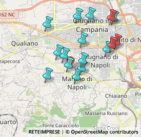 Mappa Via Giacomo Brodolini, 80012 Calvizzano NA, Italia (1.86625)