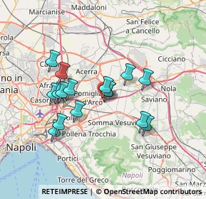 Mappa Via Nino Bixio, 80038 Pomigliano d'Arco NA, Italia (6.38938)