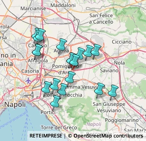 Mappa Via Nino Bixio, 80038 Pomigliano d'Arco NA, Italia (6.55526)