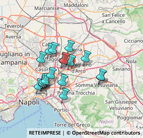 Mappa Traversa Via Puglie, 80038 Pomigliano d'Arco NA, Italia (6.13889)