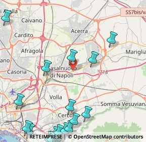 Mappa Traversa Via Puglie, 80038 Pomigliano d'Arco NA, Italia (7.0775)