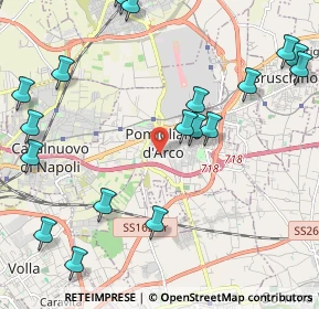 Mappa Via San Maurizio, 80038 Pomigliano d'Arco NA, Italia (2.96842)