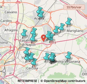 Mappa Via San Maurizio, 80038 Pomigliano d'Arco NA, Italia (3.925)