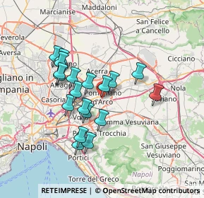 Mappa Via San Maurizio, 80038 Pomigliano d'Arco NA, Italia (6.40579)