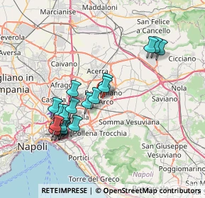 Mappa Via San Maurizio, 80038 Pomigliano d'Arco NA, Italia (7.716)