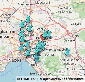 Mappa A16 Napoli - Canosa, 80038 Pomigliano d'Arco NA, Italia (7.24722)