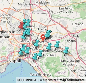 Mappa A16 Napoli - Canosa, 80038 Pomigliano d'Arco NA, Italia (6.97684)
