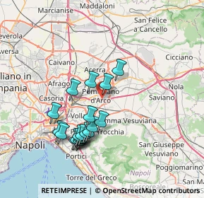 Mappa Via Emilia, 80038 Pomigliano d'Arco NA, Italia (7.41211)