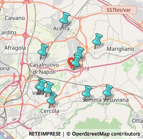 Mappa Via Emilia, 80038 Pomigliano d'Arco NA, Italia (3.84455)