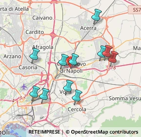 Mappa Via G. Siani, 80013 Casalnuovo di Napoli NA, Italia (3.92455)