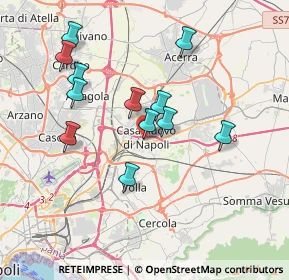 Mappa Via G. Siani, 80013 Casalnuovo di Napoli NA, Italia (3.645)