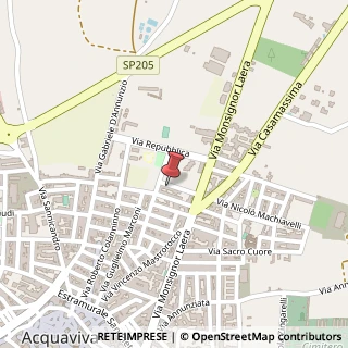 Mappa Via Giorgio la Pira, 23, 70021 Acquaviva delle Fonti, Bari (Puglia)