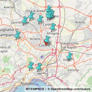 Mappa Via Lago Patria, 80026 Casoria NA, Italia (5.08667)