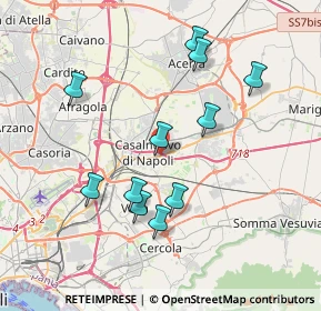 Mappa Via Seneca, 80013 Casalnuovo di Napoli NA, Italia (3.91636)