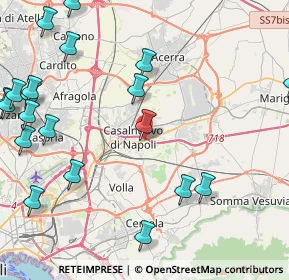 Mappa Via Seneca, 80013 Casalnuovo di Napoli NA, Italia (6.271)