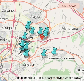 Mappa Via Tramonto, 80038 Pomigliano d'Arco NA, Italia (3.36647)