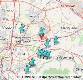 Mappa Via Tramonto, 80038 Pomigliano d'Arco NA, Italia (4.08727)