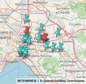 Mappa Via Tramonto, 80038 Pomigliano d'Arco NA, Italia (6.65211)