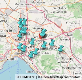 Mappa Via Tramonto, 80038 Pomigliano d'Arco NA, Italia (6.85471)