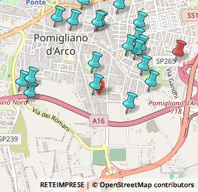 Mappa Via Tramonto, 80038 Pomigliano d'Arco NA, Italia (0.633)