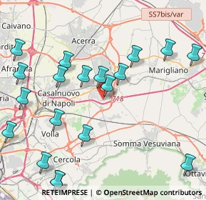 Mappa Via Corradino, 80038 Pomigliano d'Arco NA, Italia (5.5655)