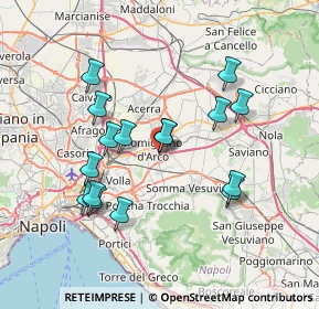 Mappa Via Corradino, 80038 Pomigliano d'Arco NA, Italia (7.34688)