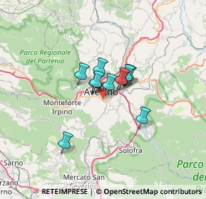 Mappa Via Giulio Acciani, 83100 Avellino AV, Italia (4.09273)