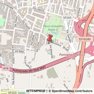 Mappa Via Masarda, 57, 80038 Pomigliano d'Arco, Napoli (Campania)