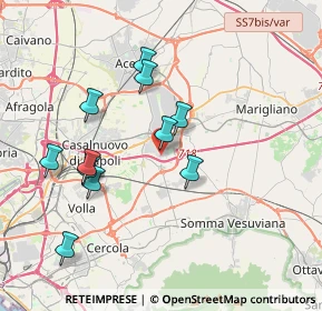 Mappa Via Alba, 80038 Pomigliano d'Arco NA, Italia (3.83727)