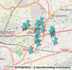 Mappa Via Alba, 80038 Pomigliano d'Arco NA, Italia (1.36)