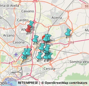 Mappa Via S. Giuseppe Moscati, 80013 Casalnuovo di Napoli NA, Italia (3.08067)