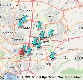 Mappa Via S. Giuseppe Moscati, 80013 Casalnuovo di Napoli NA, Italia (3.41909)