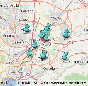 Mappa Via S. Giuseppe Moscati, 80013 Casalnuovo di Napoli NA, Italia (2.98929)